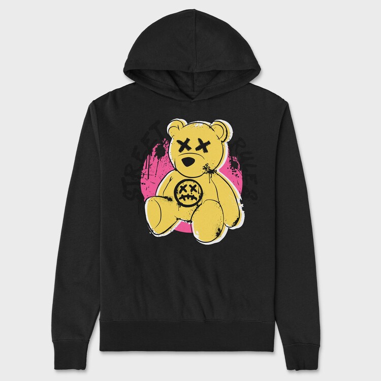 Street Rules Bear, Унисекс Мъжко Суичър