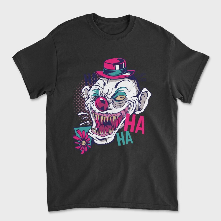 Creppy Clown, Unisex Men's T-Shirt