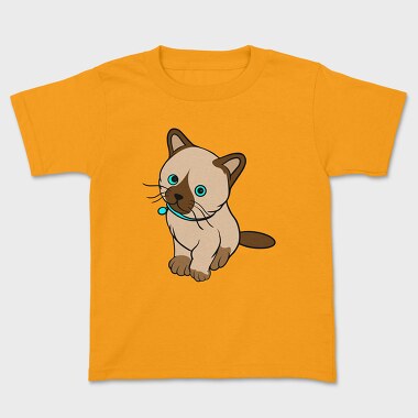 Blue Eyes Cat, Kids' T-Shirt