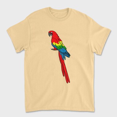 Colorful Parrot, Unisex Men's T-Shirt