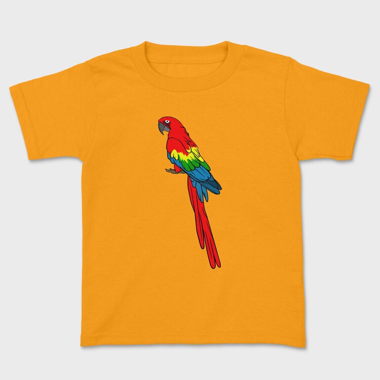 Colorful Parrot, Kids' T-Shirt
