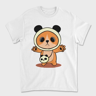 Cute Panda Costume, Unisex Men's T-Shirt