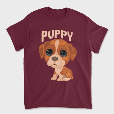 Cute Puppy, Unisex Men's T-Shirt