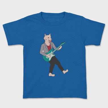 Dog Playing Guitar 10, Kids' T-Shirt