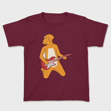Dog Playing Guitar 11, Kids' T-Shirt