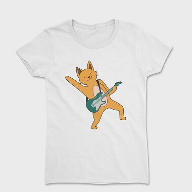Дамска Тениска, Dog Playing Guitar 15