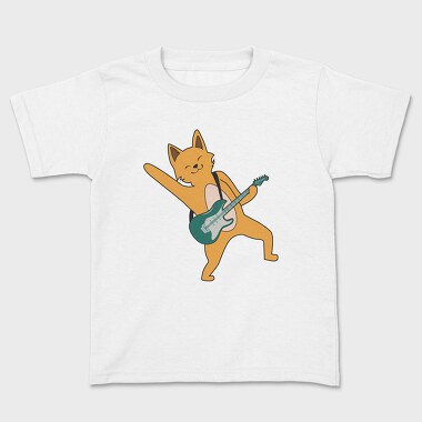 Dog Playing Guitar 15, Kids' T-Shirt