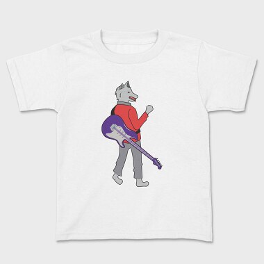 Dog Playing Guitar 7, Kids' T-Shirt