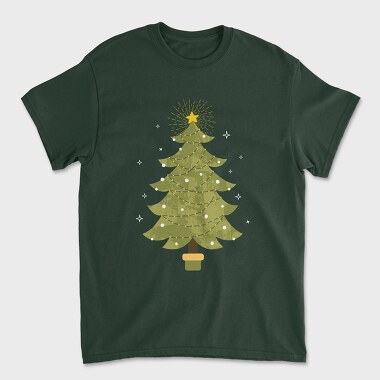 Унисекс Мъжка Тениска, Christmas Tree