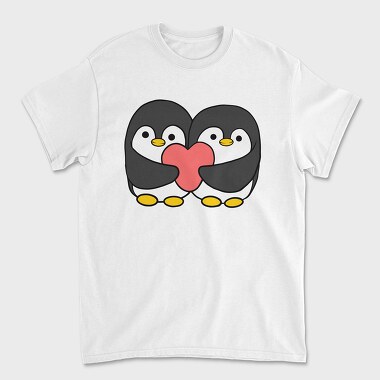 Penguins Heart, Унисекс Мъжка Тениска