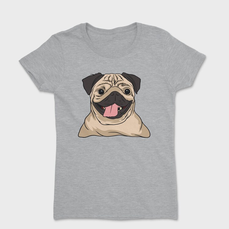 Pug Portrait, Women's T-Shirt