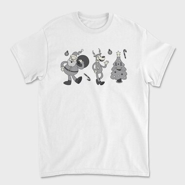 Christmas Cartoons Retro, Unisex Men's T-Shirt