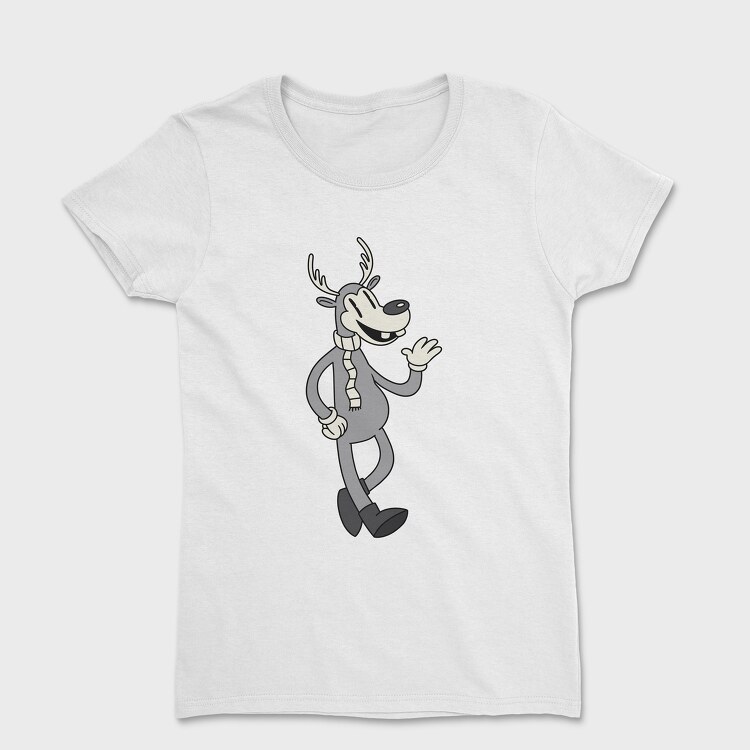 Christmas Raindeer Retro, Women's T-Shirt