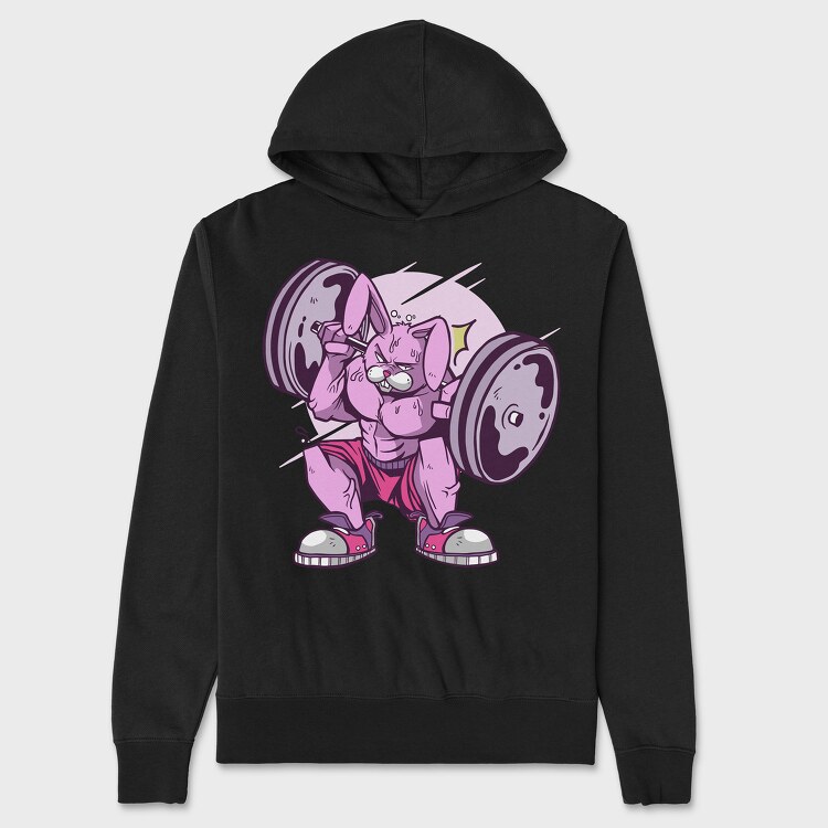 Muscle Rabbit, Унисекс Мъжко Суичър