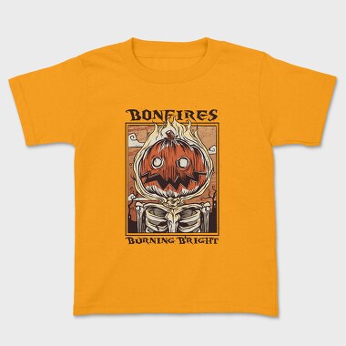 Bonfires Pumpking, Kids' T-Shirt
