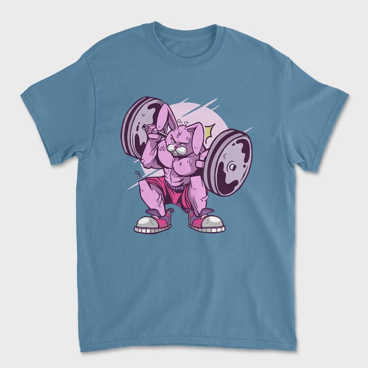 Muscle Rabbit, Unisex Men's T-Shirt