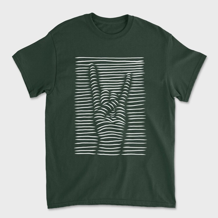 Rock Sign3 D, Unisex Men's T-Shirt