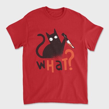 Knife Cat, Unisex Men's T-Shirt