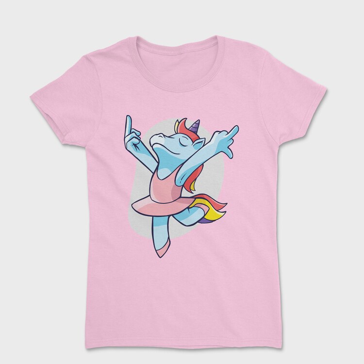 Unicorn Ballet Middle Finger, Дамска Тениска
