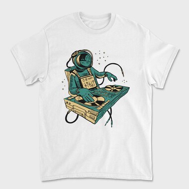 Astronaut Dj, Unisex Men's T-Shirt