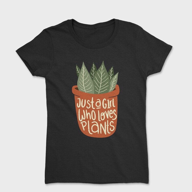 Girl Who Loves Plants, Дамска Тениска