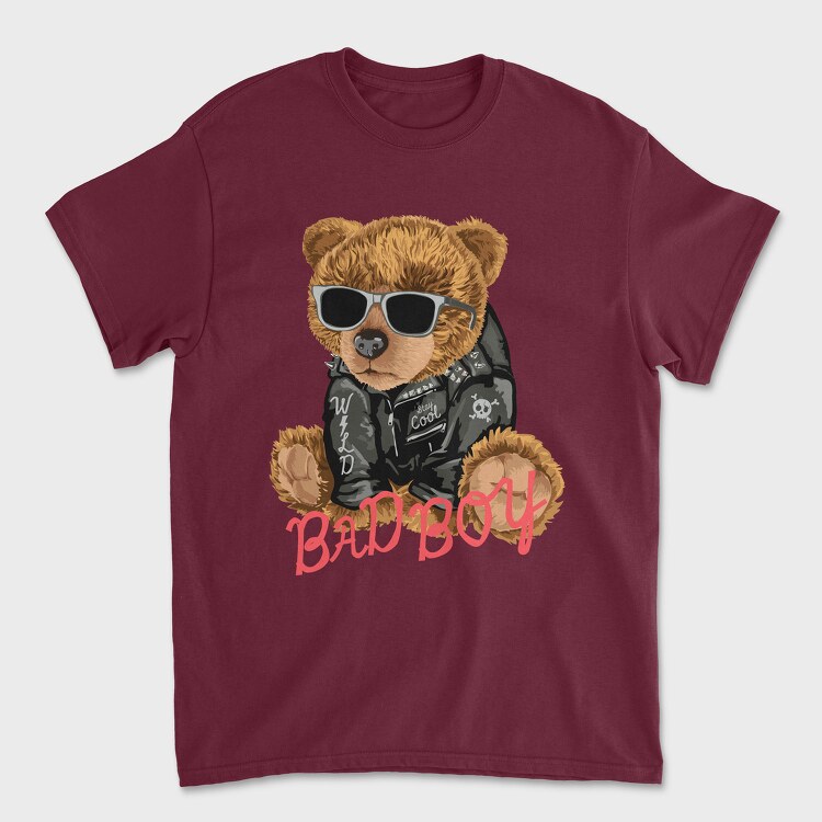 Bad Boy Teddy Bear, Unisex Men's T-Shirt