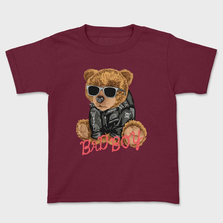 Bad Boy Teddy Bear, Kids' T-Shirt