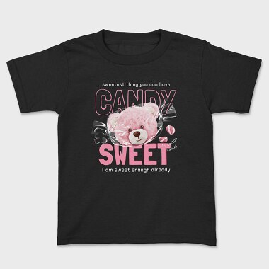 Candy Sweet Pink Teddy Bear, Kids' T-Shirt