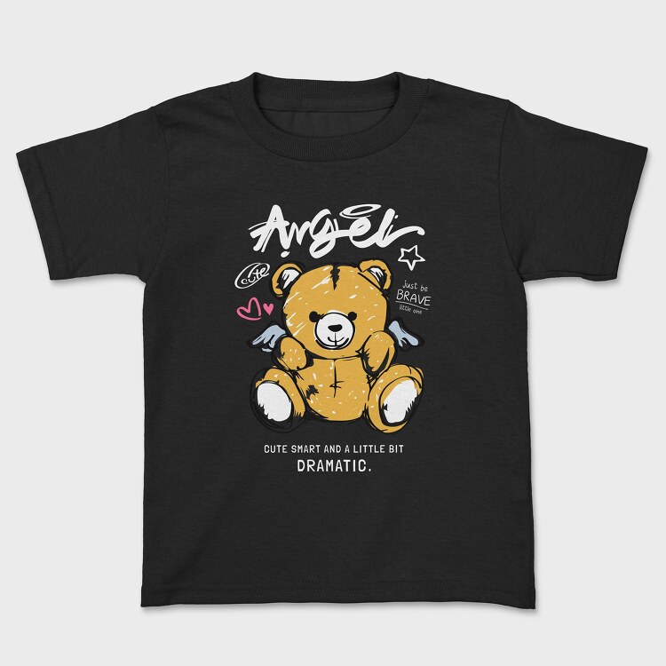 Cute Smart Dramatic Teddy, Детска Тениска