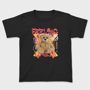 Feeling Lonely Teddy, Kids' T-Shirt