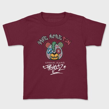 Have More Fun Teddy Bear, Kids' T-Shirt