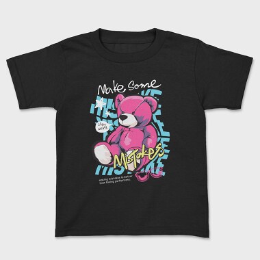 Mistakes Teddy, Kids' T-Shirt