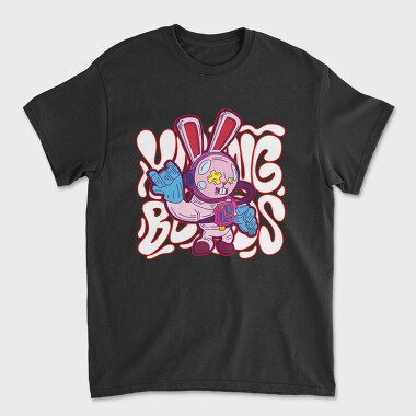 Rabbit Robot Teddy Bear, Unisex Men's T-Shirt