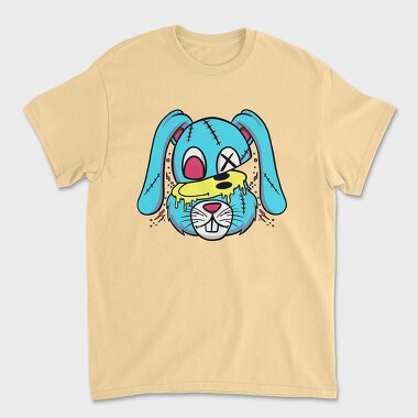 Rabbit Teddy Smiley, Unisex Men's T-Shirt
