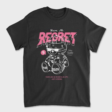 Regret Teddy Bear, Unisex Men's T-Shirt