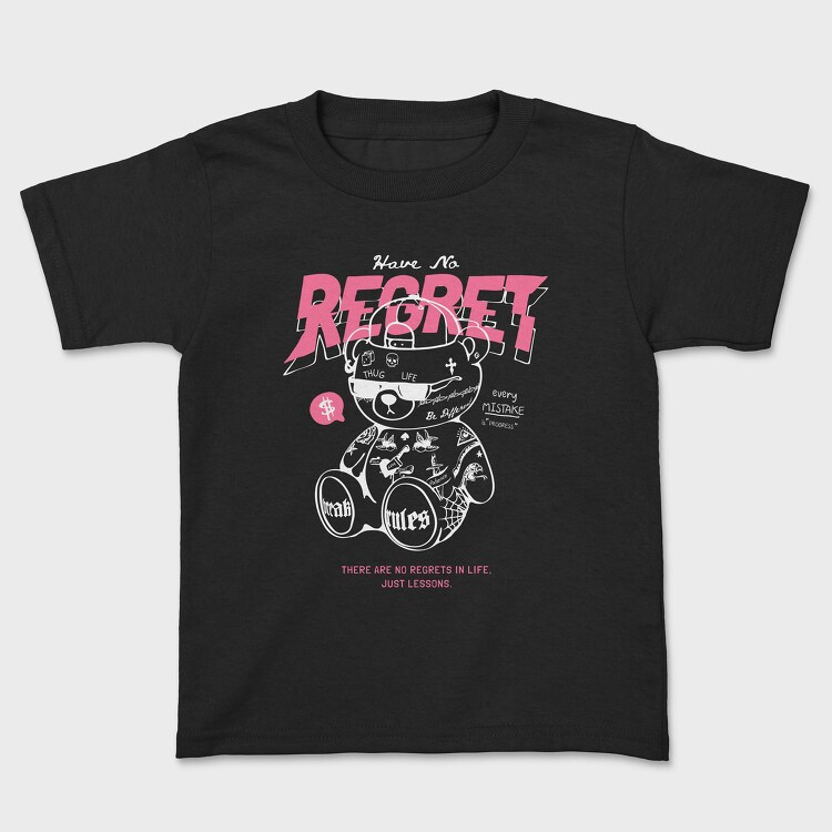 Regret Teddy Bear, Kids' T-Shirt
