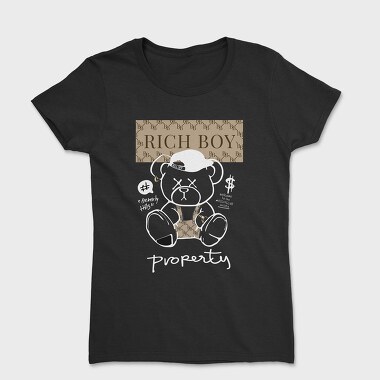 Rich Boy Teddy Bear, Women's T-Shirt