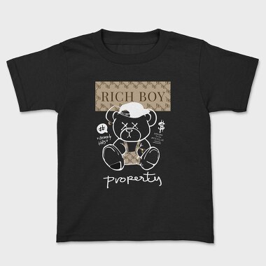 Rich Boy Teddy Bear, Детска Тениска