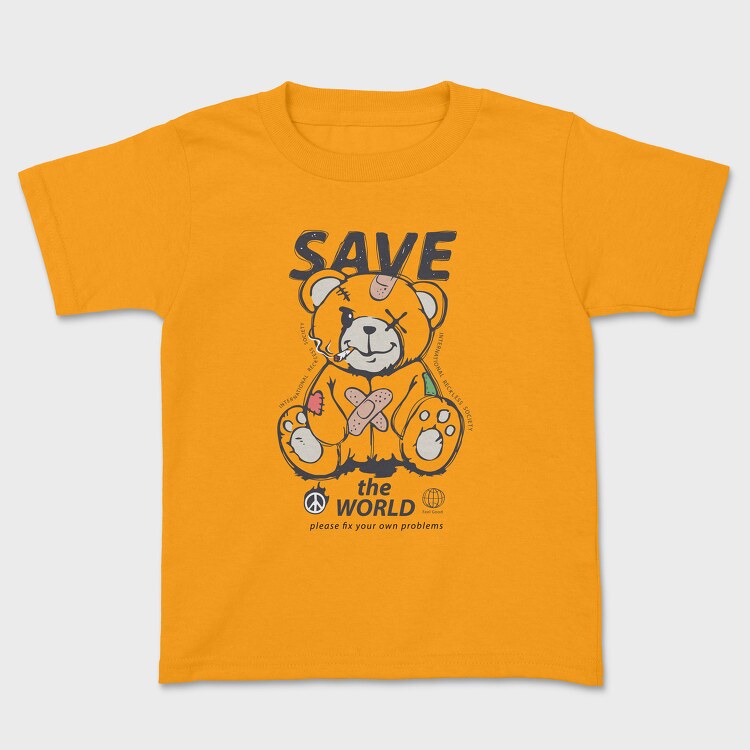Save the World Teddy, Детска Тениска