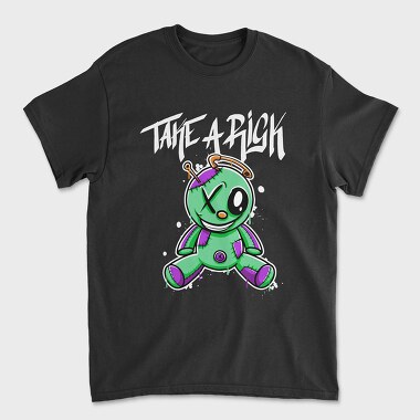 Take a Risk Teddy, Unisex Men's T-Shirt