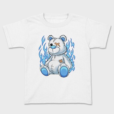White Teddy Bear, Kids' T-Shirt