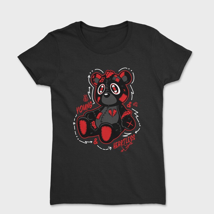 Young and Heartless Teddy, Women's T-Shirt