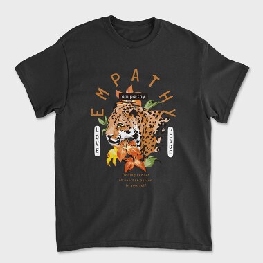 Empathy Leopard, Unisex Men's T-Shirt