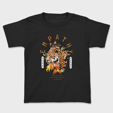 Empathy Leopard, Kids' T-Shirt