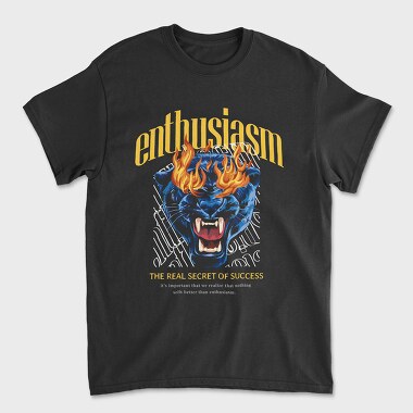 Enthusiasm Secret of Success, Унисекс Мъжка Тениска