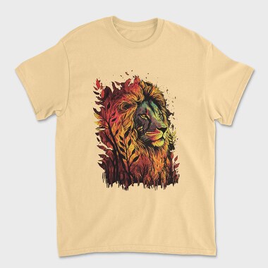 Gold Lion, Unisex Men's T-Shirt