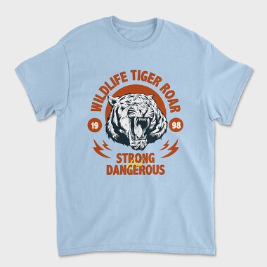 Wildlife Tiger Roar, Unisex Men's T-Shirt