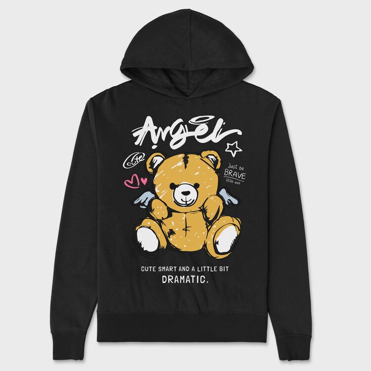 Cute Smart Dramatic Teddy, Унисекс Мъжко Суичър