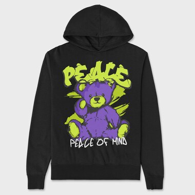 Peace of Mind Teddy, Unisex Men's Hoodie
