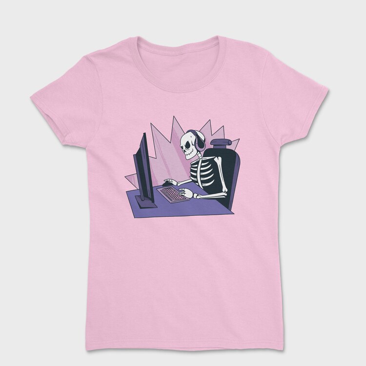 Skeleton Gamer, Women's T-Shirt